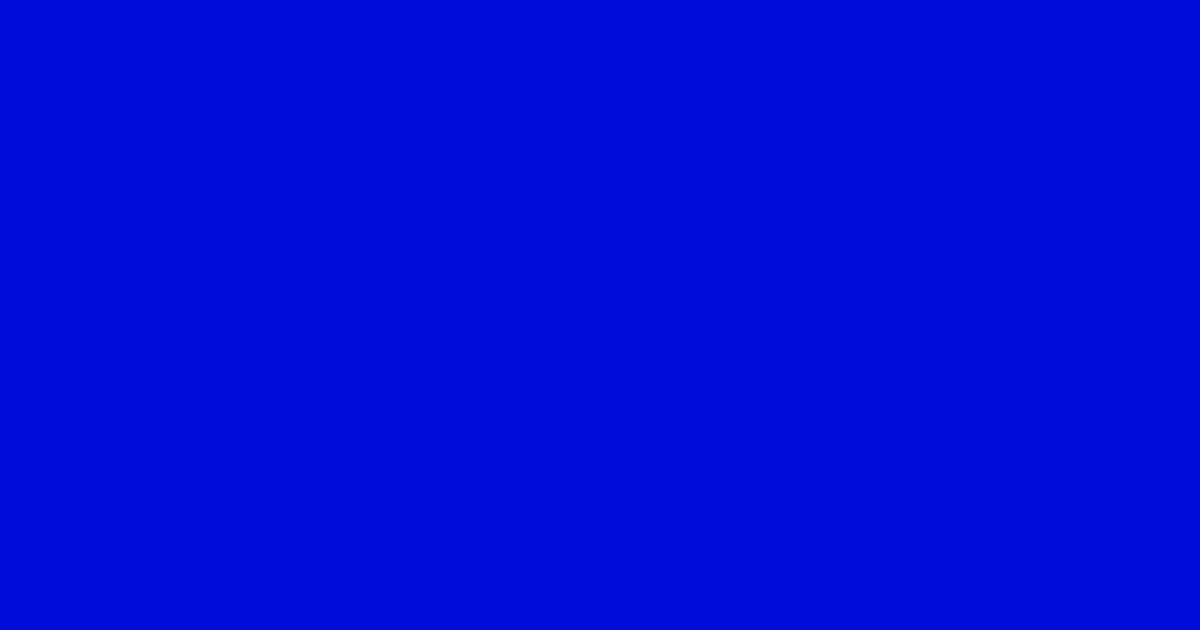 #000bd8 dark blue color image