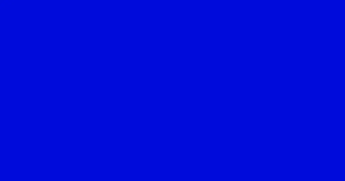 #000bdb dark blue color image