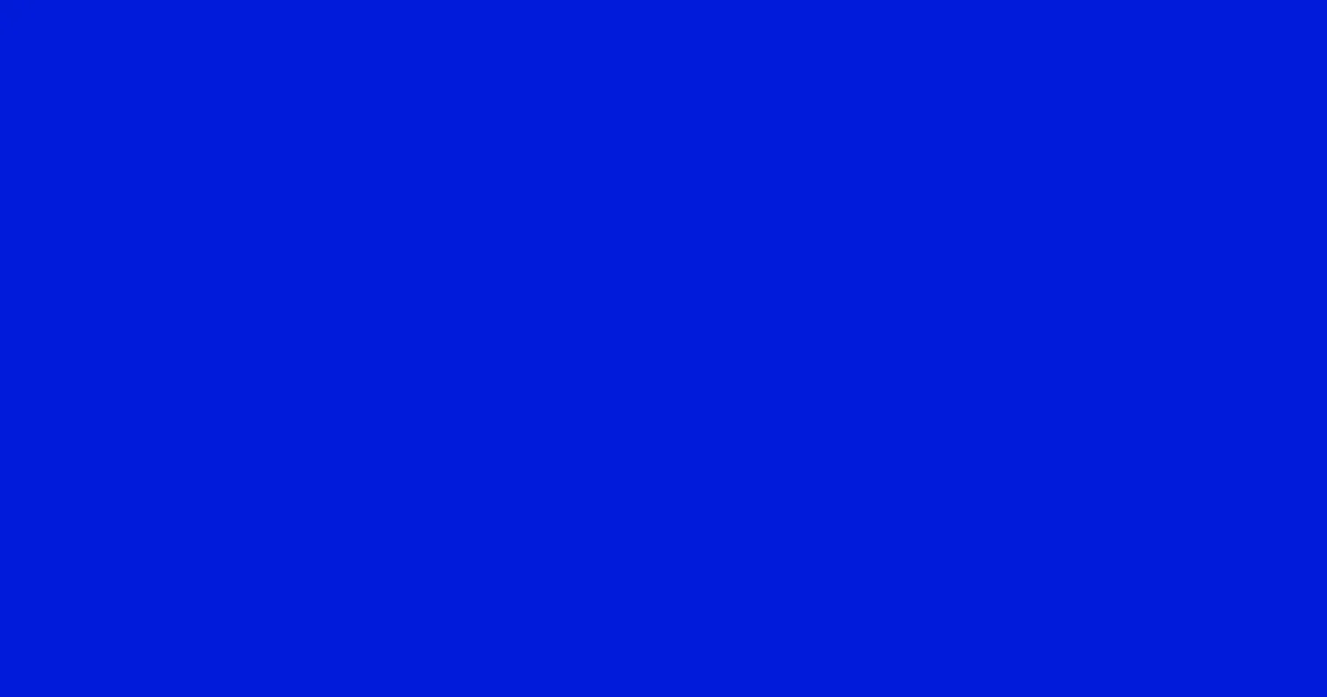 #001bd9 dark blue color image