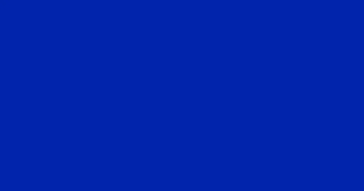 #0023ac international klein blue color image