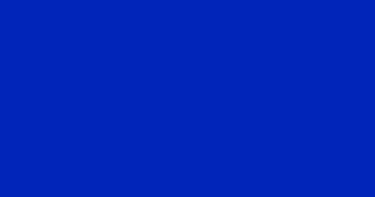 #0025ba international klein blue color image