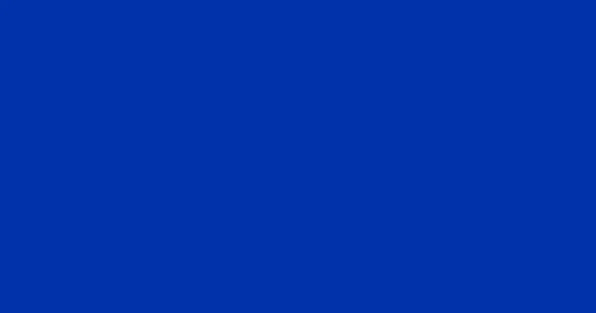#0032aa international klein blue color image
