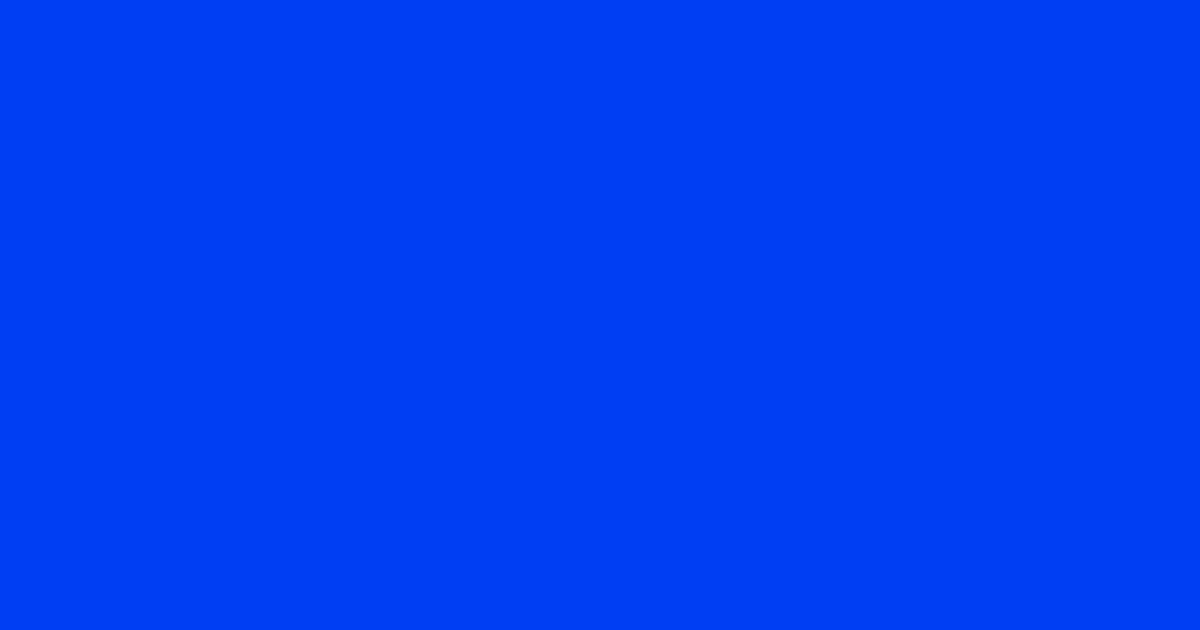 #003df3 blue ribbon color image