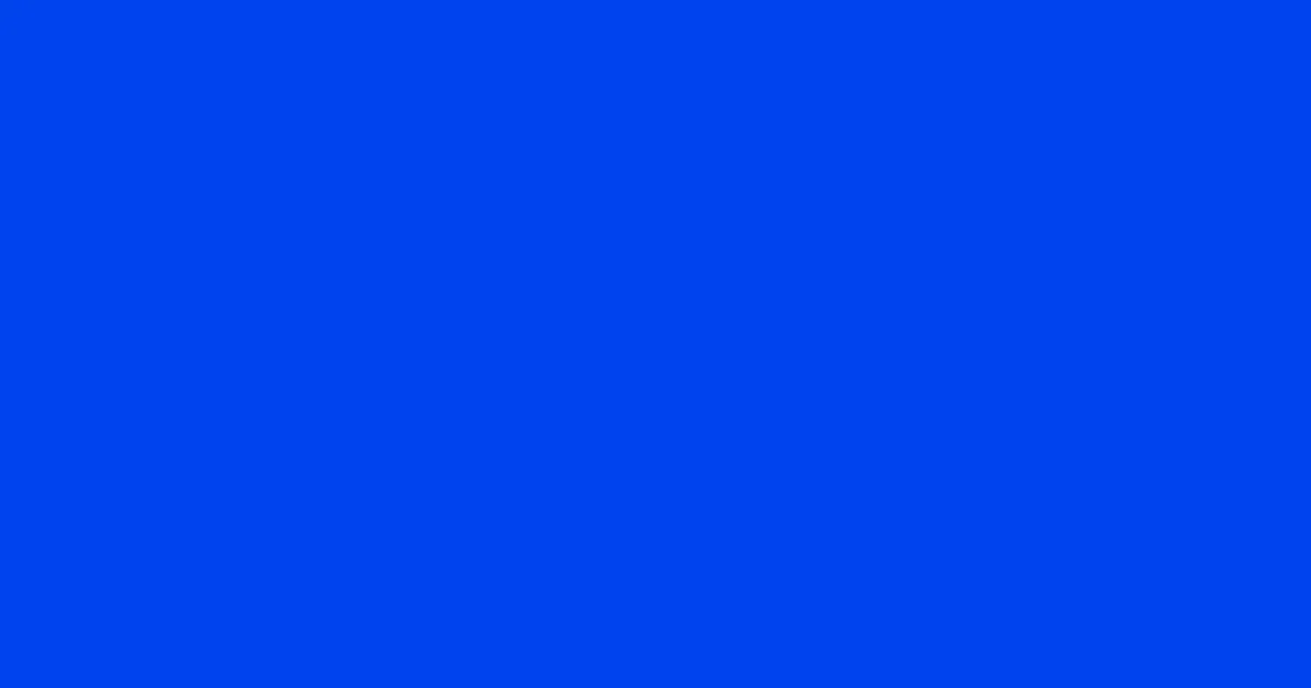 #0043ed blue ribbon color image