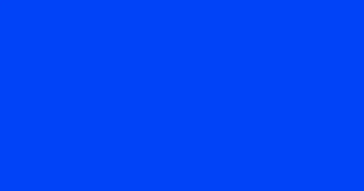 #0043f7 blue ribbon color image