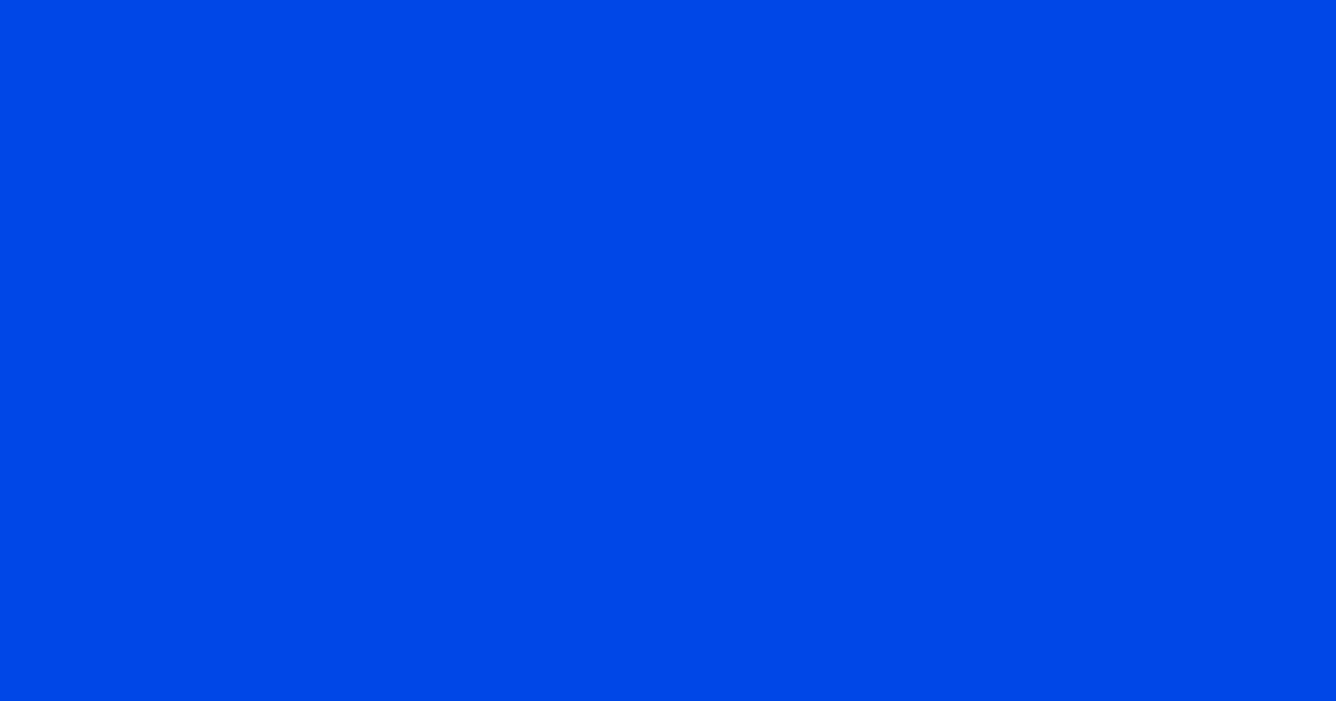 #0047e7 blue ribbon color image