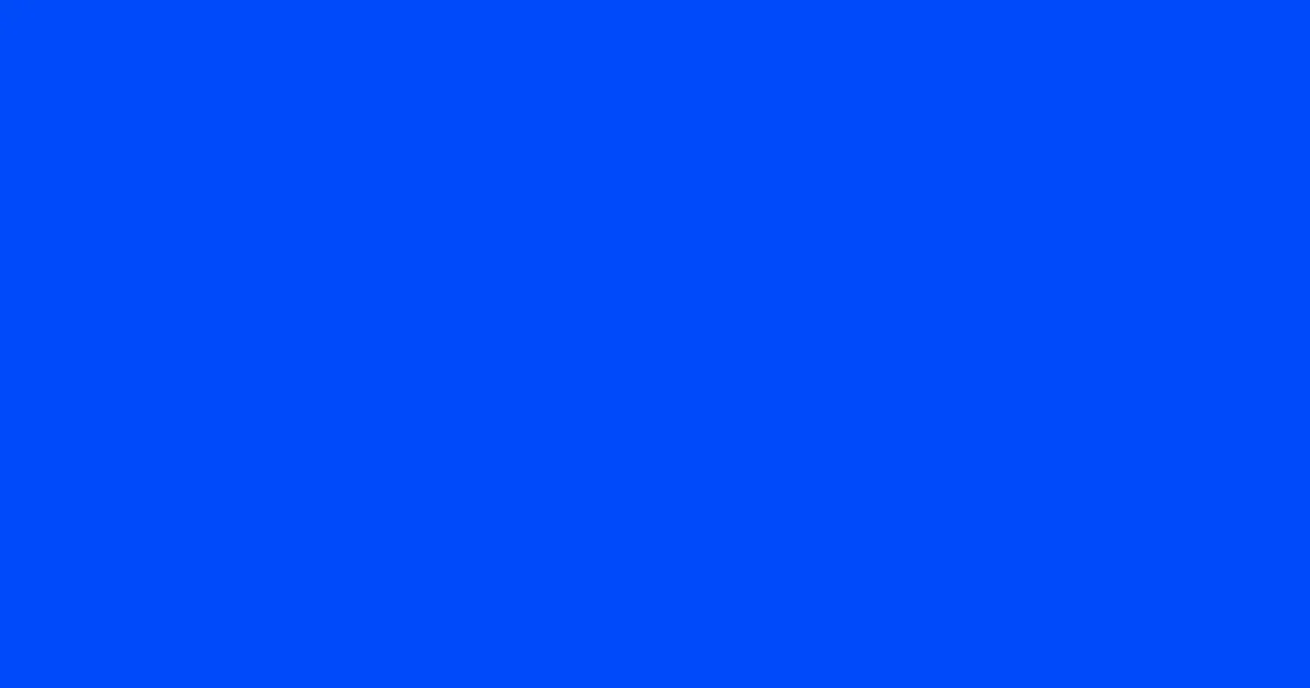 #004af9 blue ribbon color image