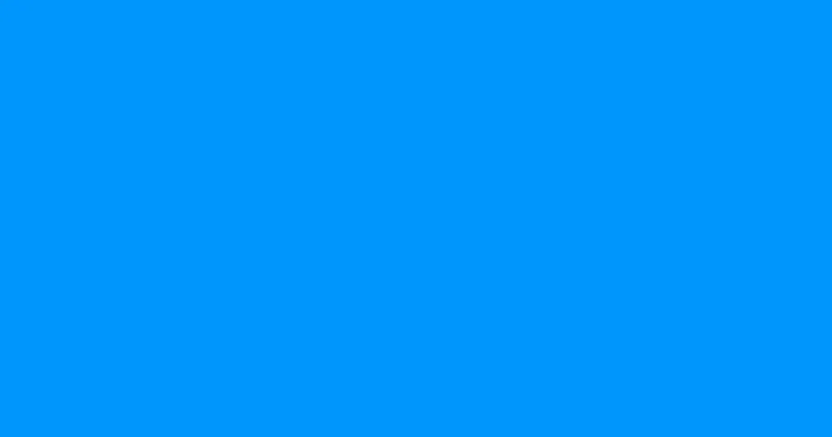 #0095fb azure radiance color image