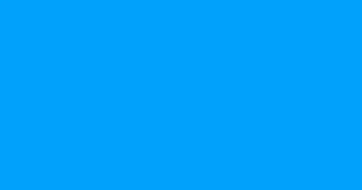 #00a1fb azure radiance color image