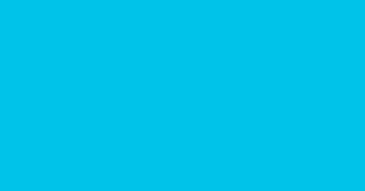 #00c3ea robin's egg blue color image