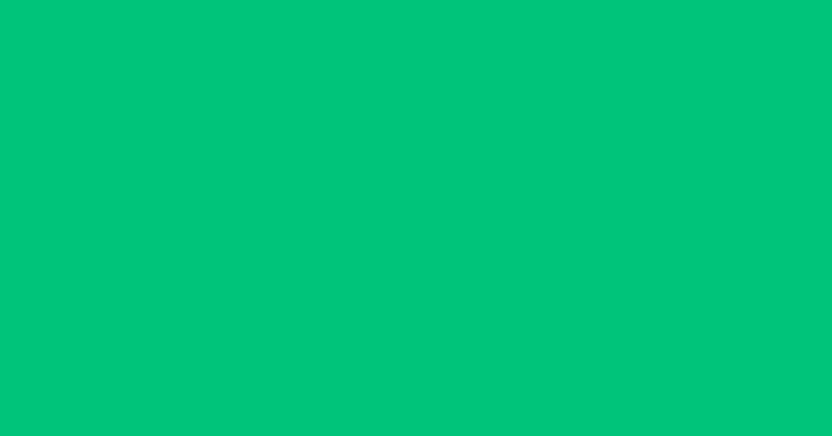 #00c47a caribbean green color image