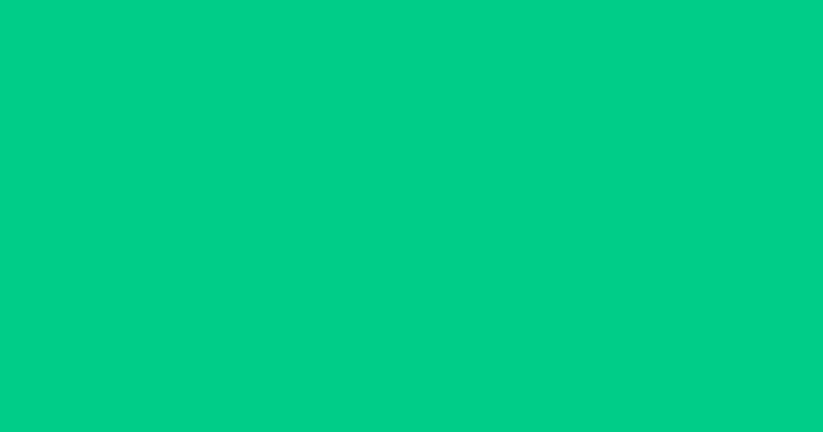#00ce89 caribbean green color image