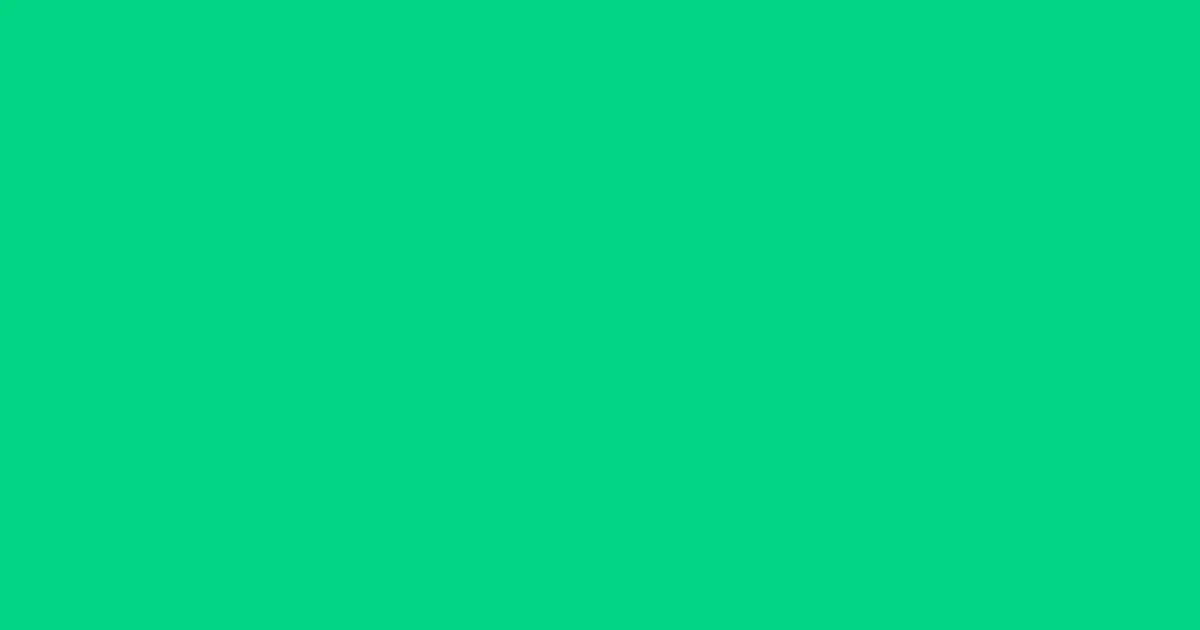 #00d482 caribbean green color image