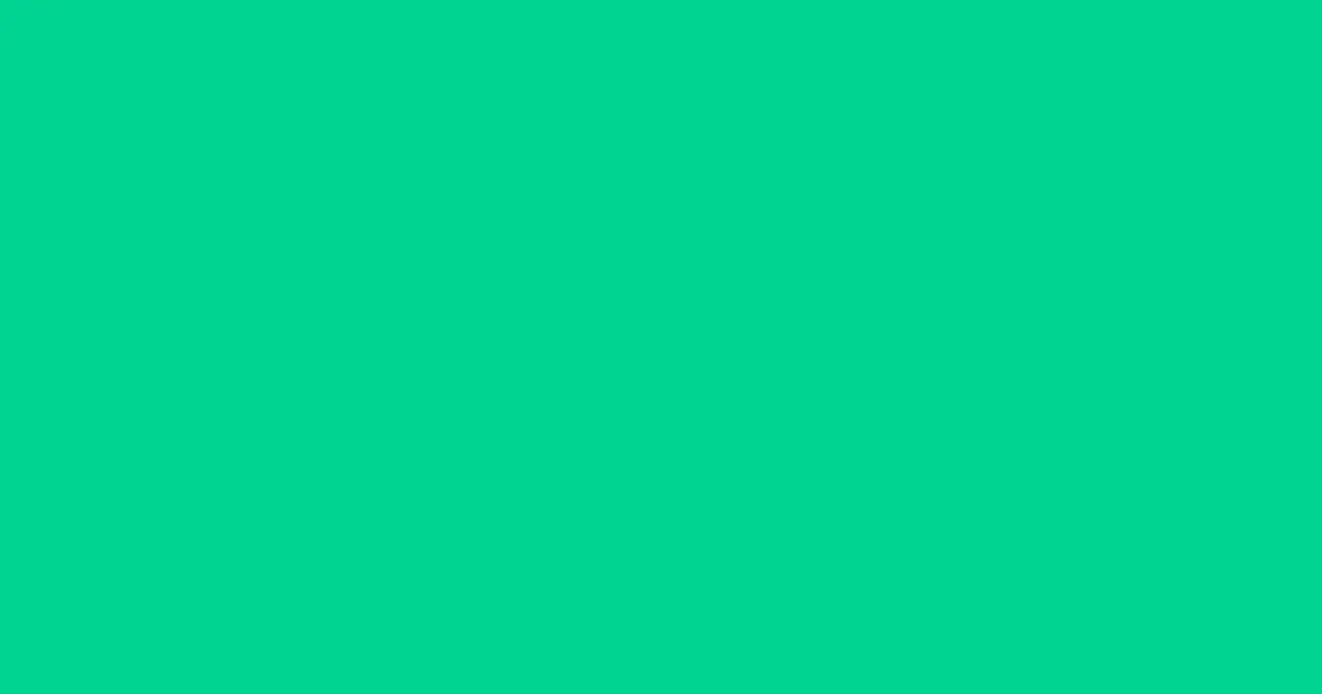 #00d491 caribbean green color image
