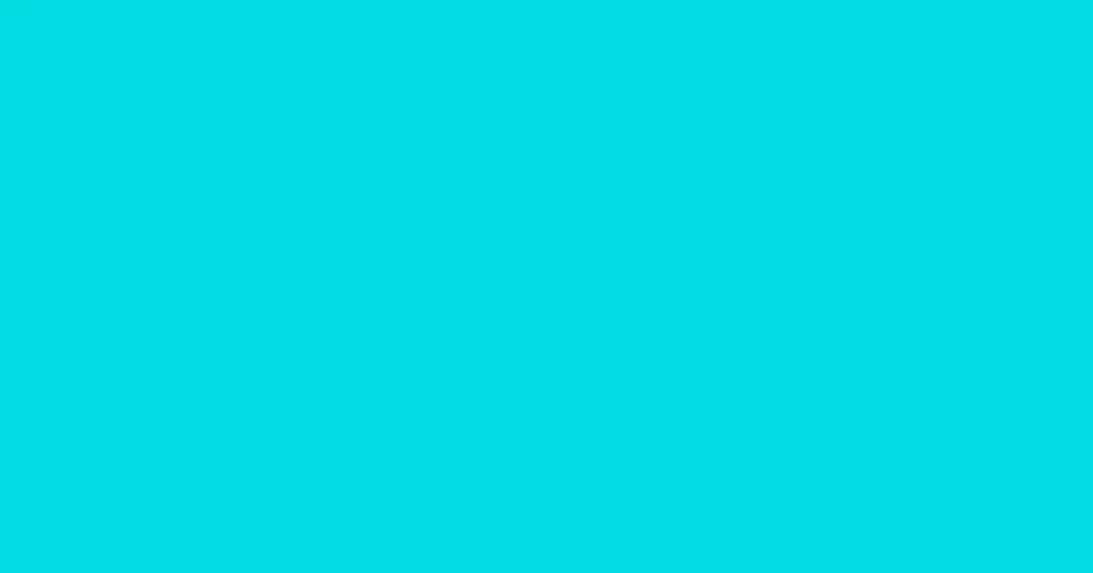 #00dce2 bright turquoise color image