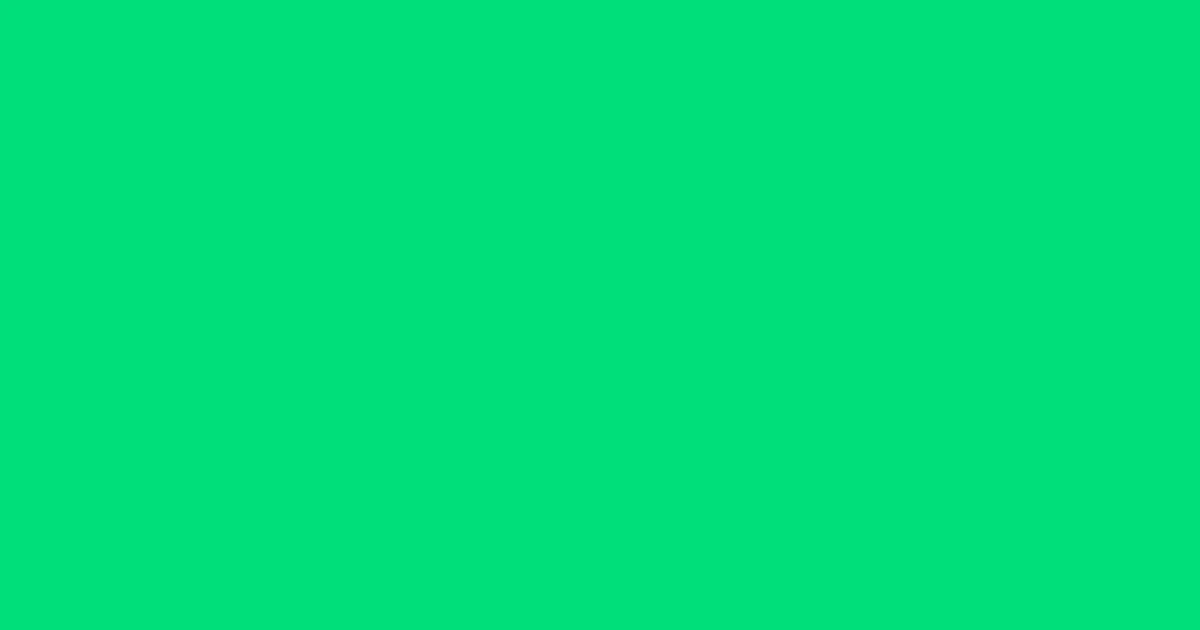 #00de7b caribbean green color image