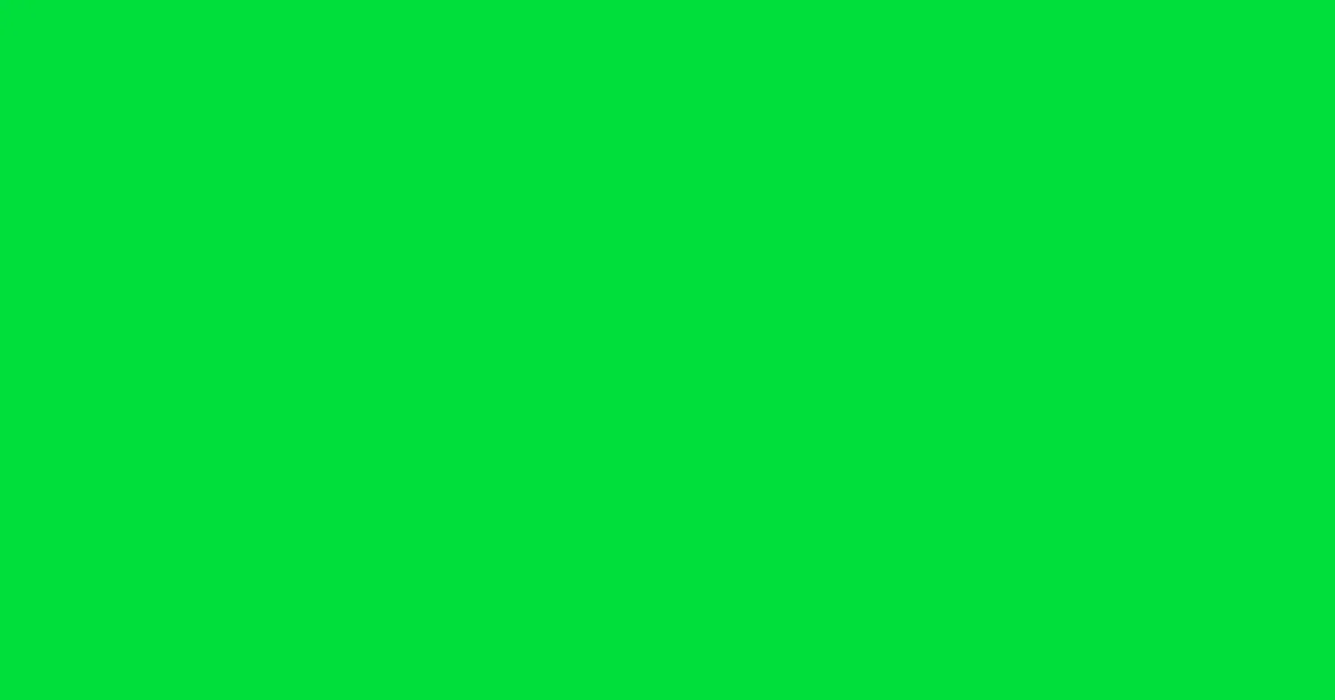 #00df3a malachite color image