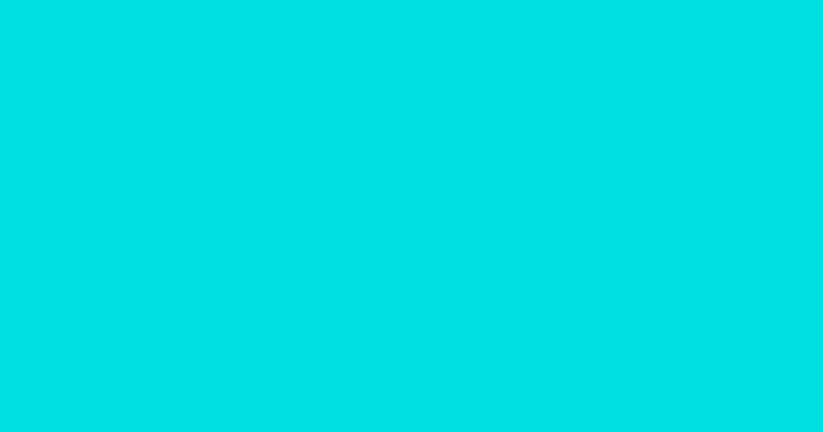 #00e0e1 bright turquoise color image