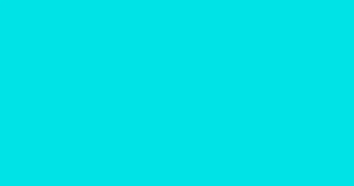 #00e2e6 bright turquoise color image