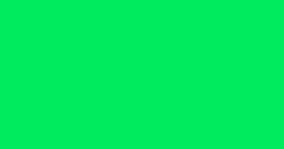 #00eb5d spring green color image