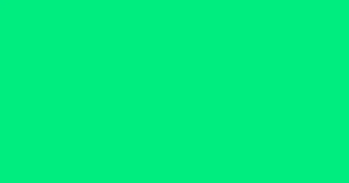 #00ed7f spring green color image