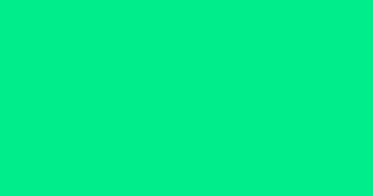 #00ed8a spring green color image