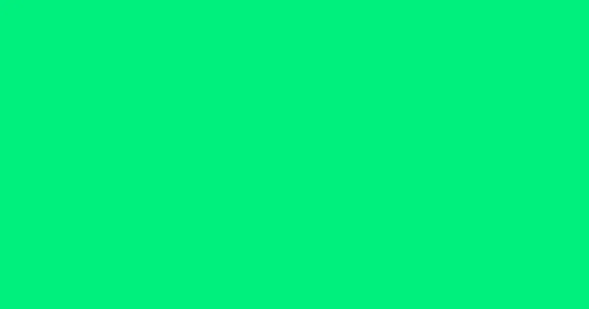 #00f07d spring green color image