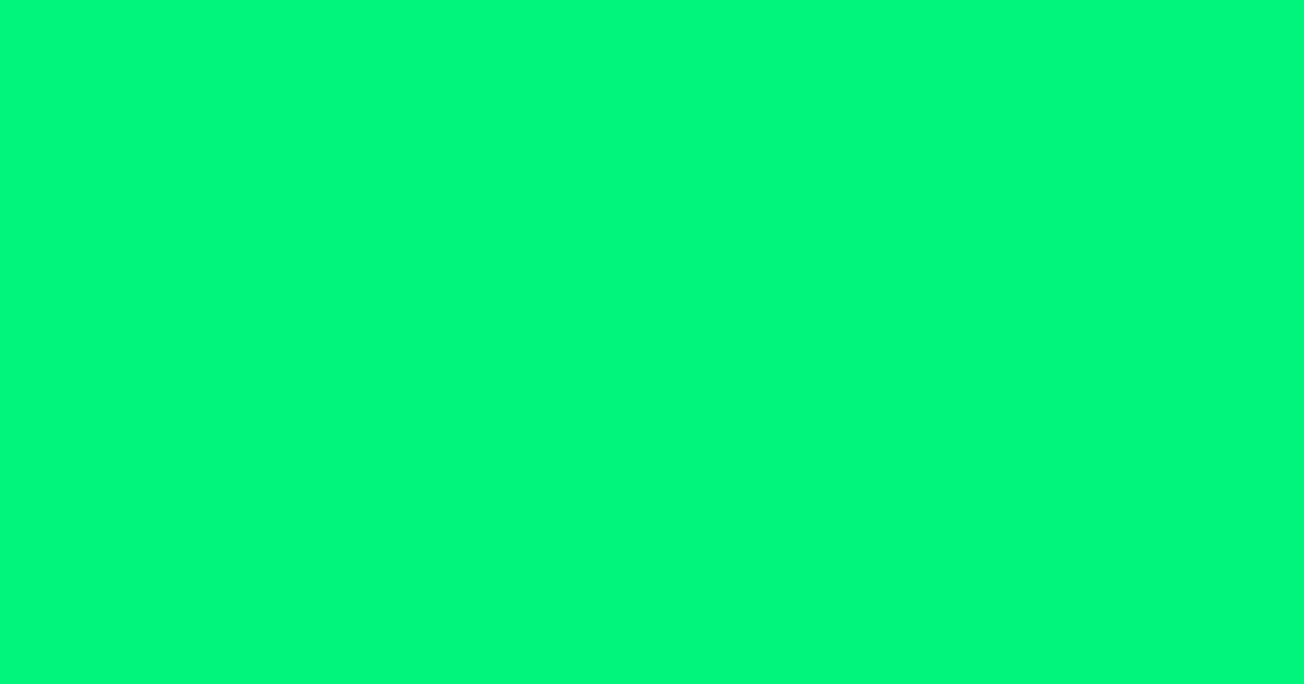 #00f47a spring green color image