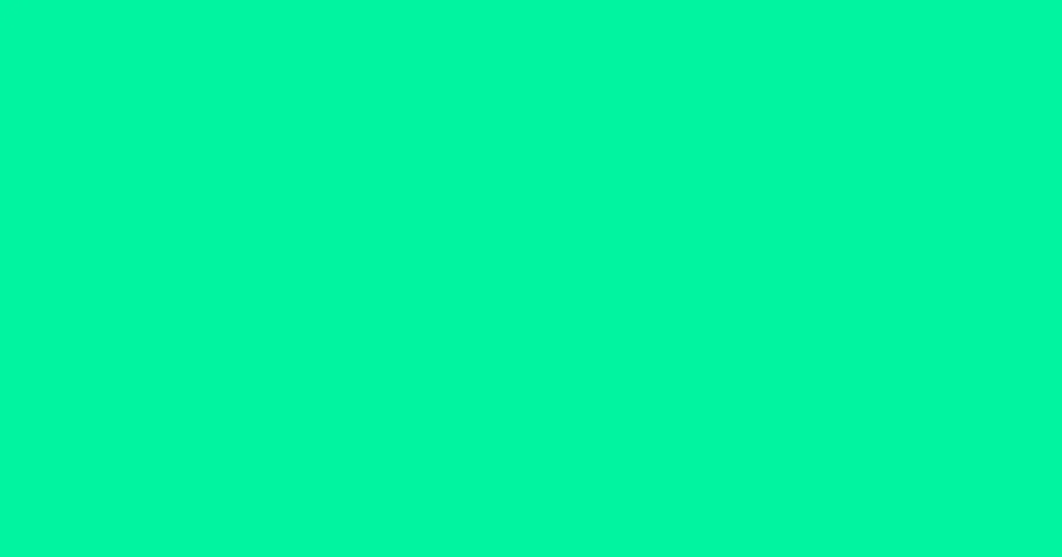 #00f49f spring green color image