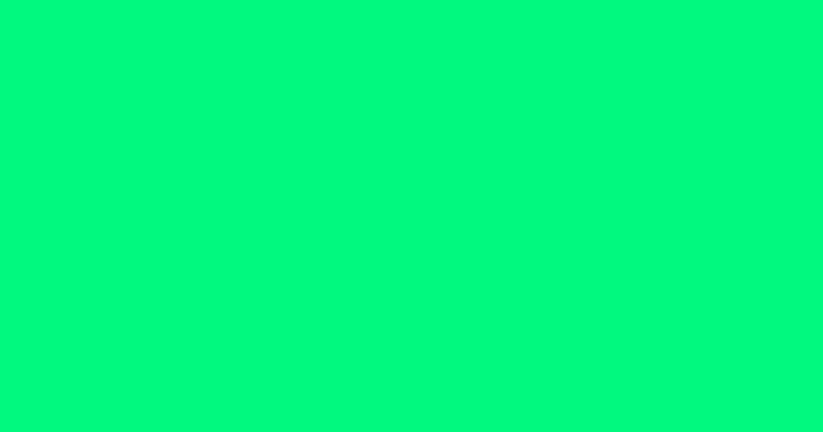 #00f97e spring green color image