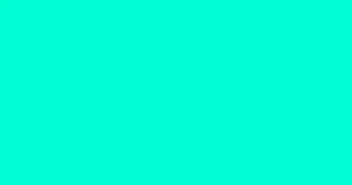 #00fcd3 bright turquoise color image
