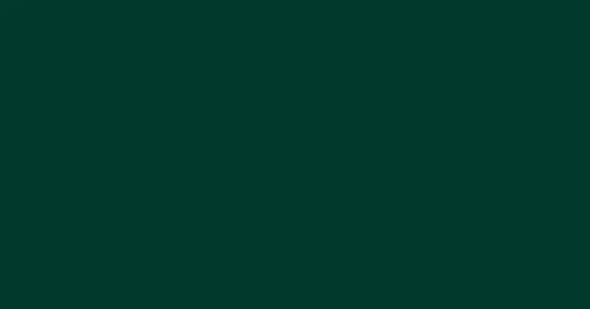 #013a2b sherwood green color image