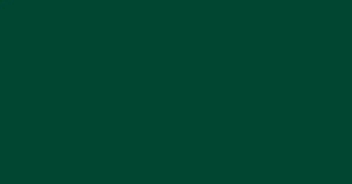 #014631 sherwood green color image