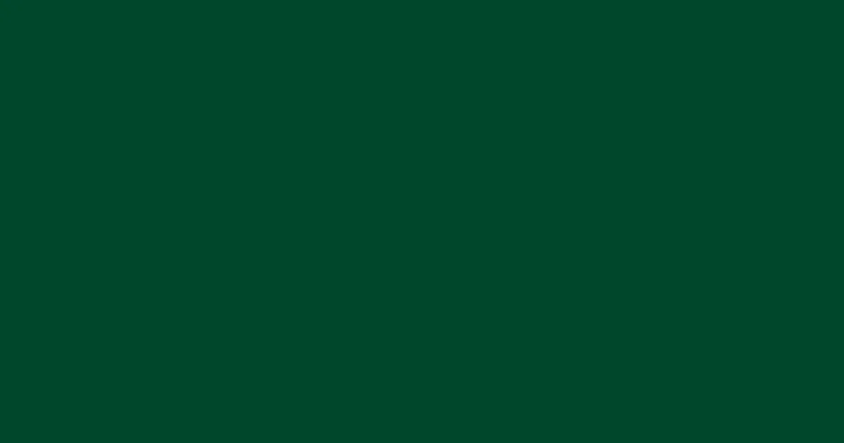 #01472a sherwood green color image