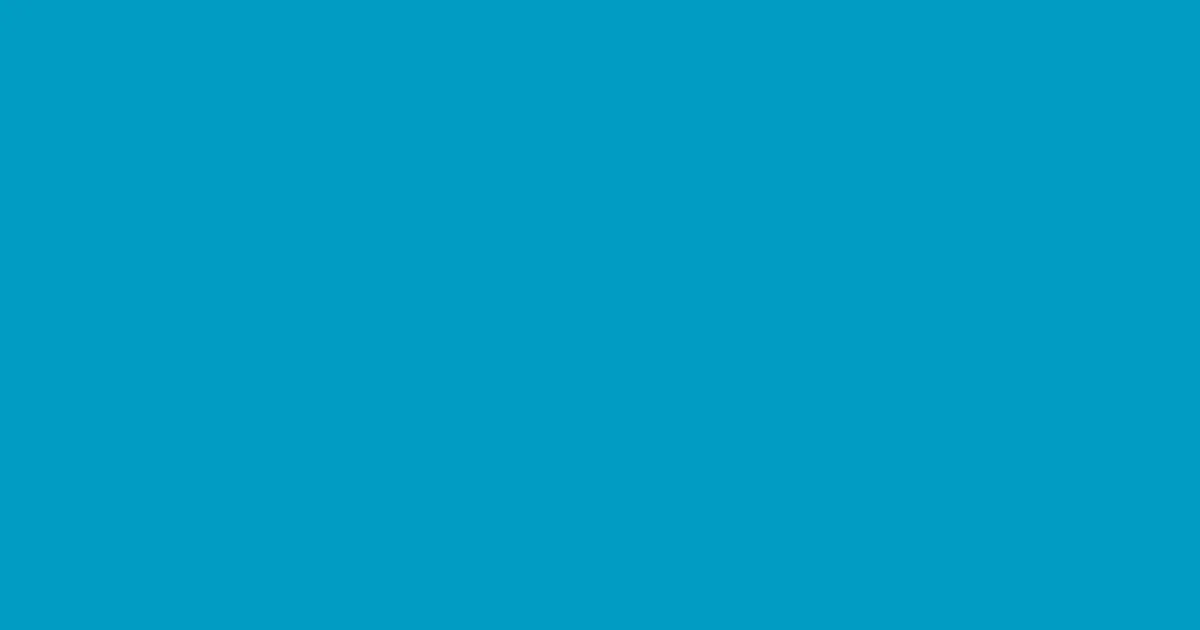 #019bc3 pacific blue color image