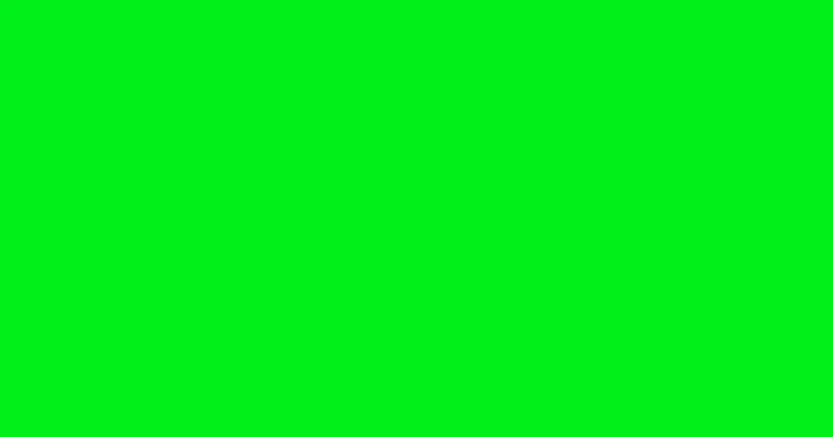 #01f018 green color image
