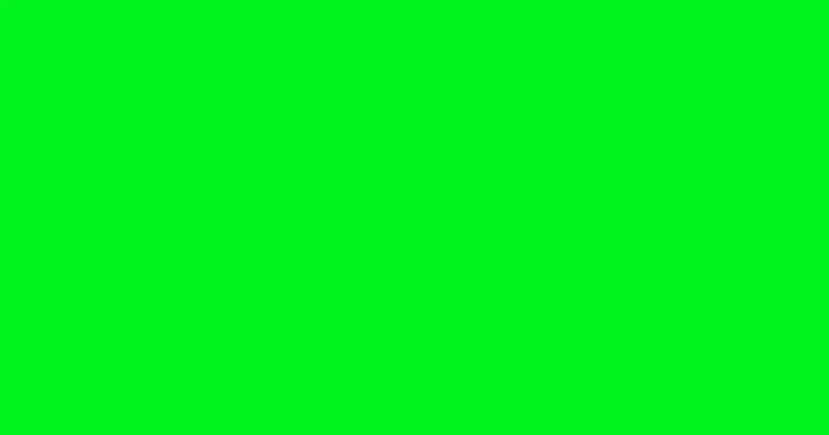 #01f31e green color image