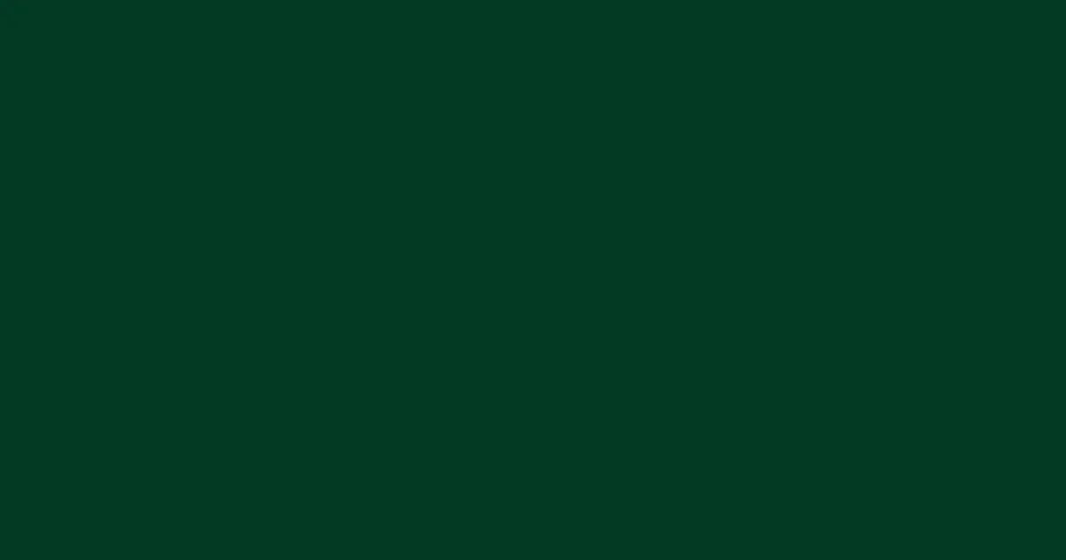 #023925 sherwood green color image