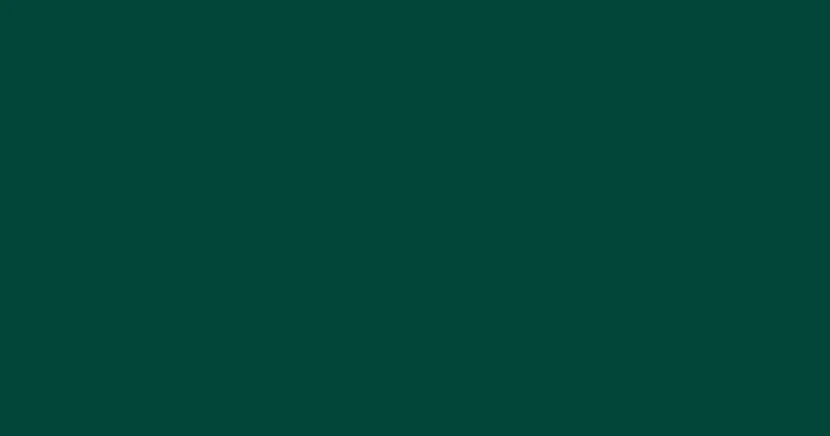 #024538 sherwood green color image