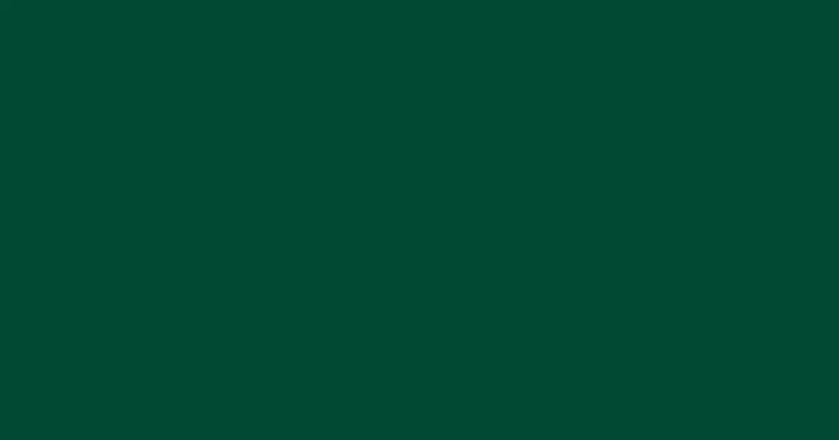 #024934 sherwood green color image