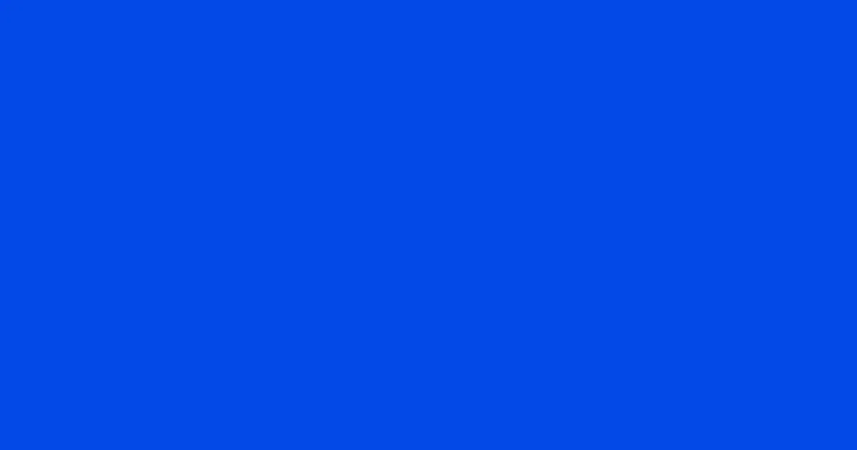 #0249e6 blue ribbon color image