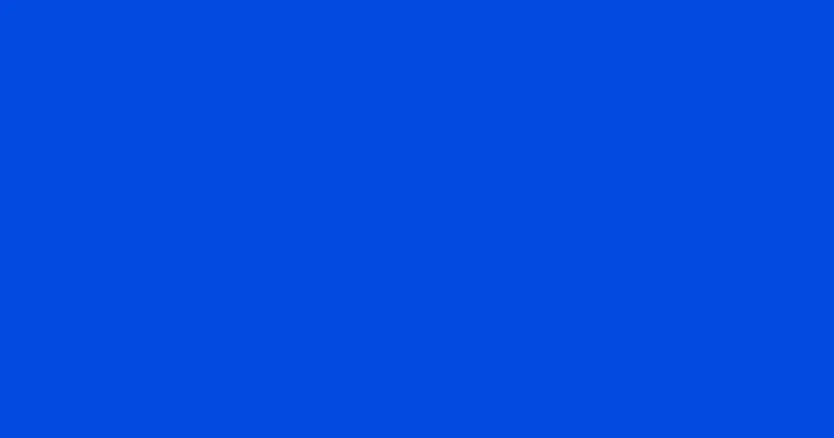 #024ae0 science blue color image