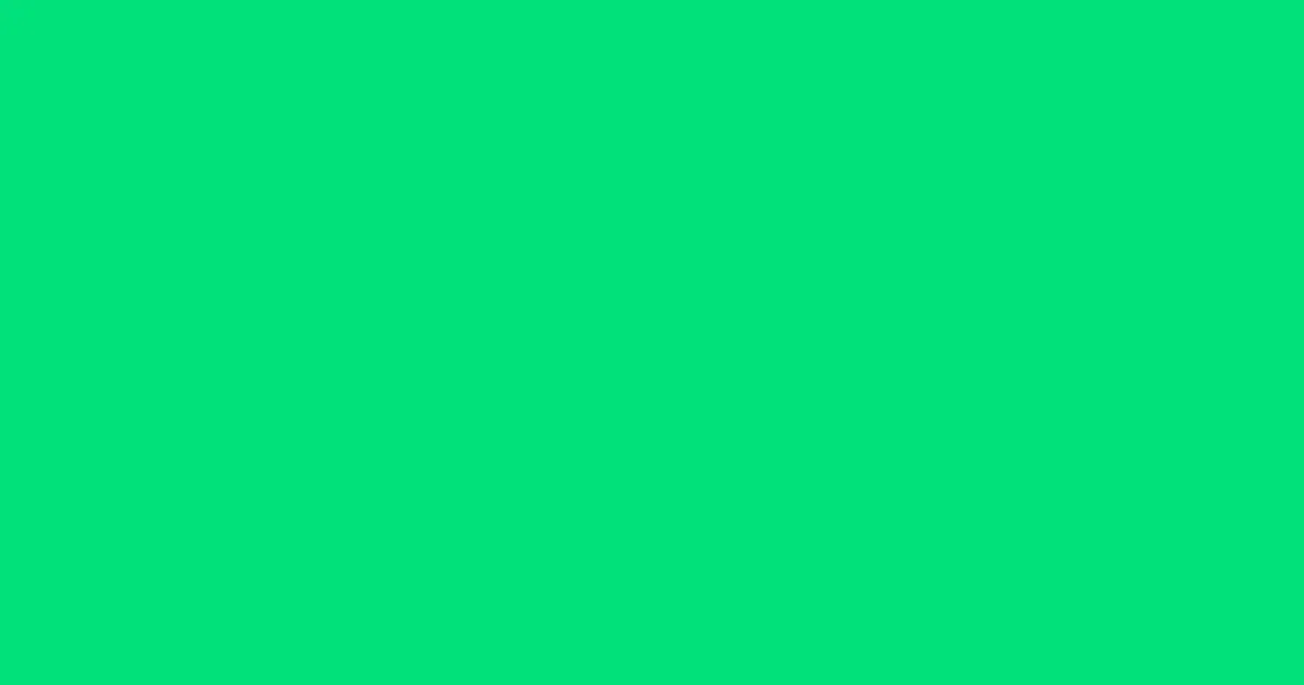 #02e17c spring green color image
