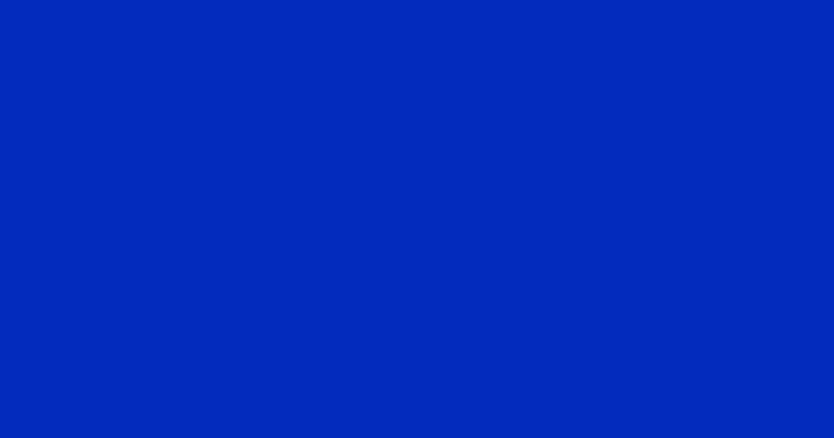 #032bbd international klein blue color image