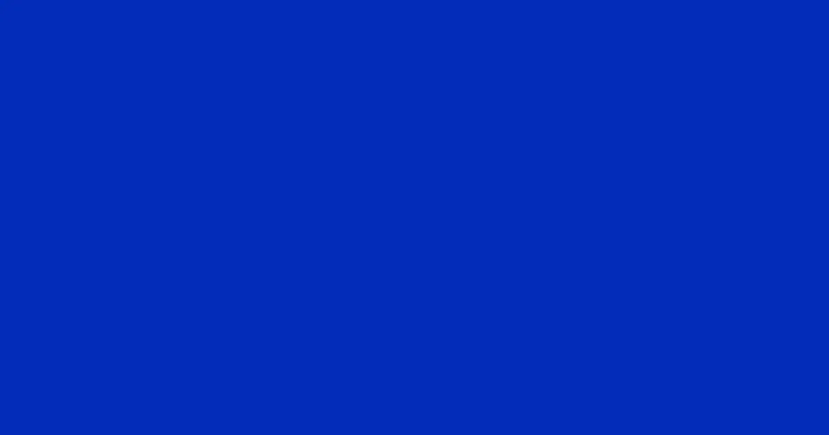 #032cb8 international klein blue color image