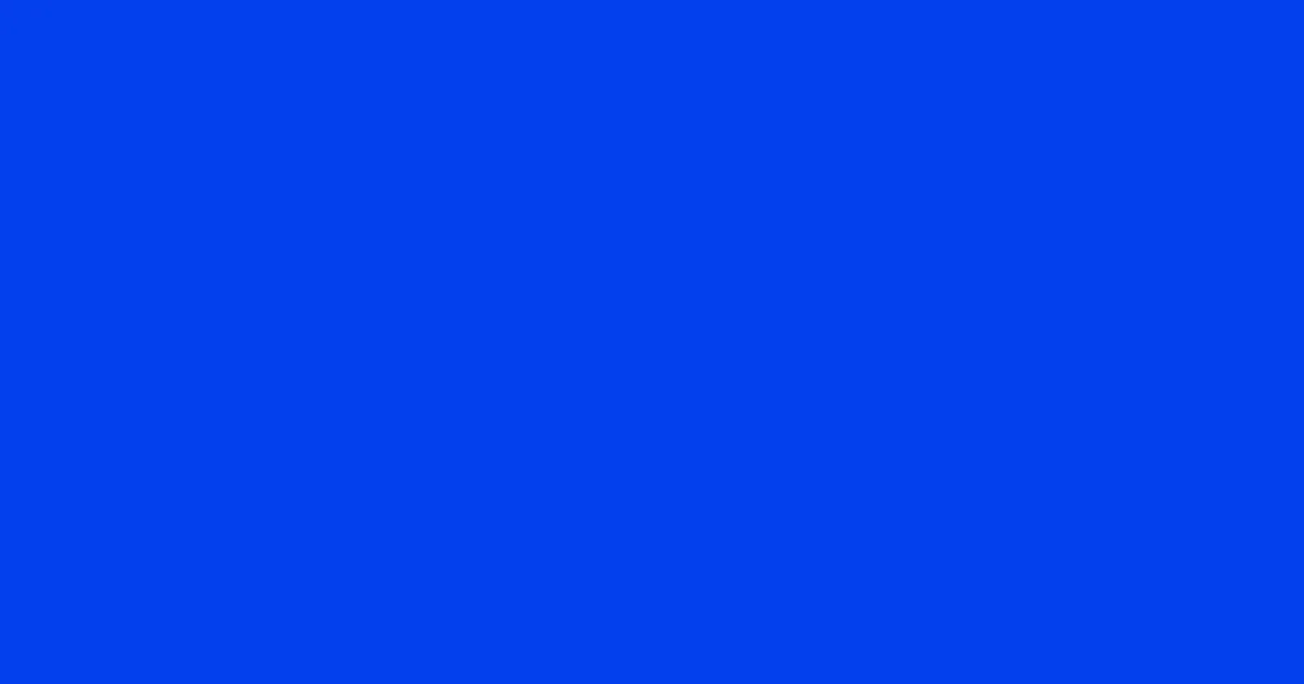 #0340ed blue ribbon color image