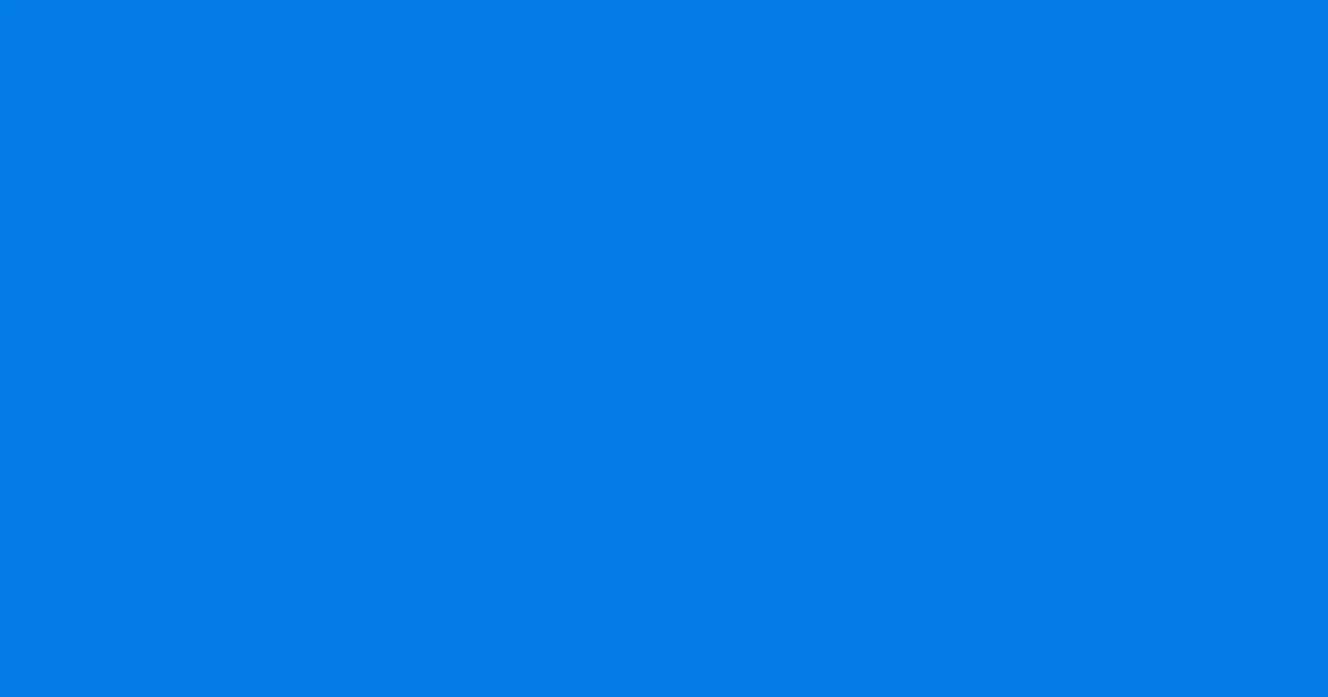 #037ae6 azure radiance color image