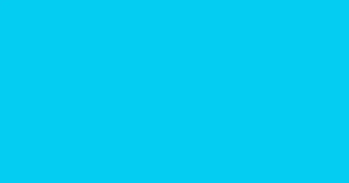 #03cdf1 bright turquoise color image