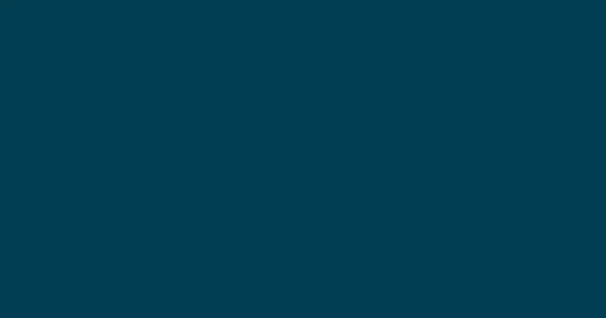 #043d52 teal blue color image