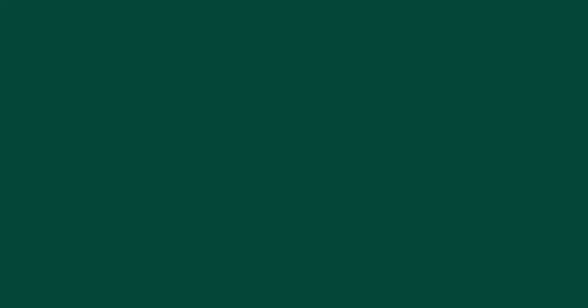 #044637 sherwood green color image